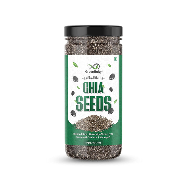 GreenFinity 950 gram Raw Seed Combo Nutrient-Packed Chia, Flax, Pumpkin, Sunflower, Watermelon & Muskmelon (Pack of 6)