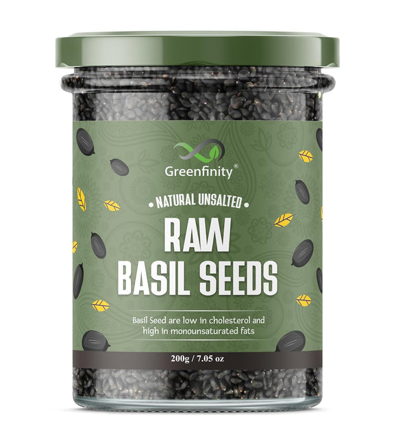 Greenfinity Raw Basil Seeds 200g