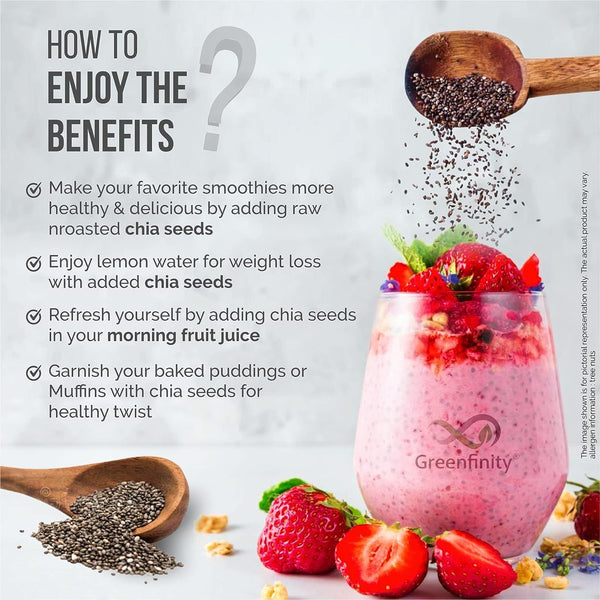 GreenFinity Healthy Seeds Combo- Chia Seed -175gBasil Seeds - 200g (Pack of 2)