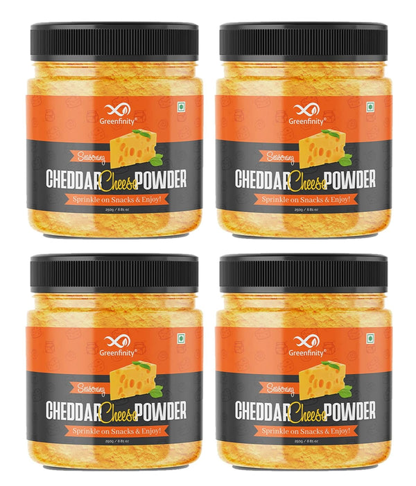 GreenFinity Cheddar Cheese Powder 250g (Pack of 4)