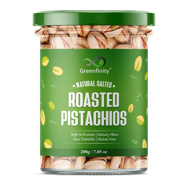GreenFinity Fresh Whole Roasted Salted Pistachios (200g)