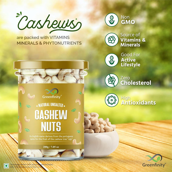 GreenFinity Premium Cashew Nuts 200g