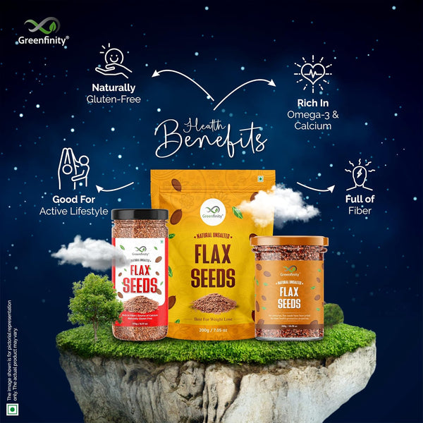 GreenFinity Healthy & Tasty Pumpkin, Sunflower - 250g, Flax , Chia - 300g