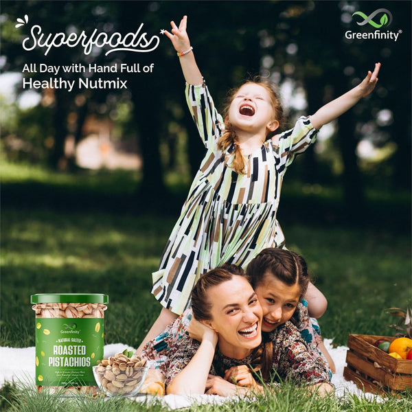 GreenFinity Fresh Whole Roasted Salted Pistachios (200g)