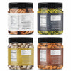GreenFinity Dry Fruits Combo Pack - 1kg (Almonds, Cashews, Green Raisins, Anjeer - Each 250g)