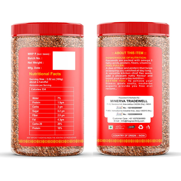 GreenFinity Healthy Seeds Combo- Pumpkin, Sunflower, 200g, Chia Flax Seeds 250g (Pack of 4)