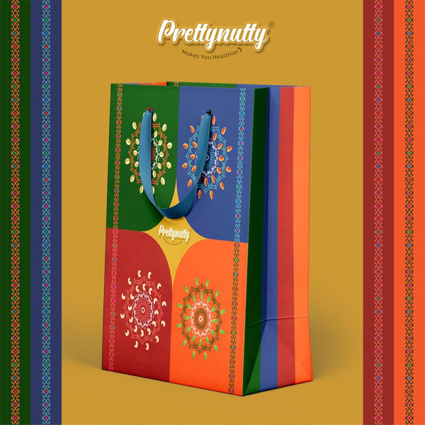 PrettyNutty Diwali Dry Fruits Gift 400g - (Almonds - Cashews - 200g)
