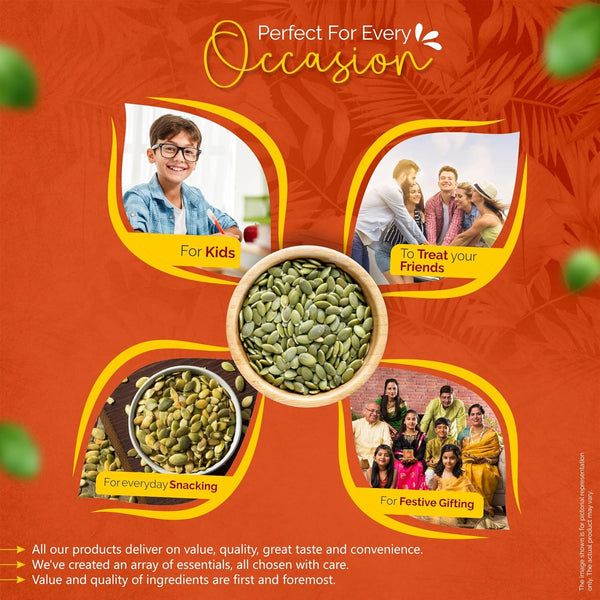 GreenFinity Premium Raw Pumpkin Seeds (Pepita) 250g