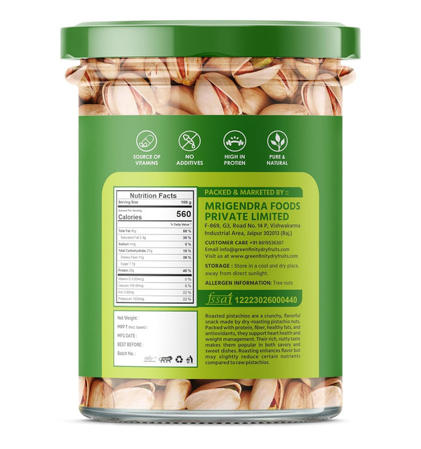 PrettyNutty Roasted Pistachios 100g