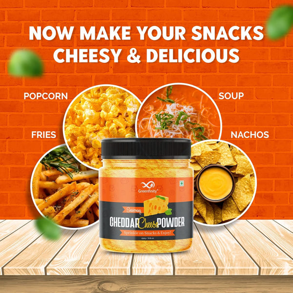 GreenFinity Cheddar Cheese Powder 250g (Pack of 4)