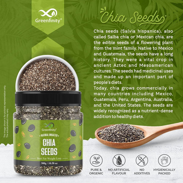 GreenFinity Premium Chia Seeds (300g)