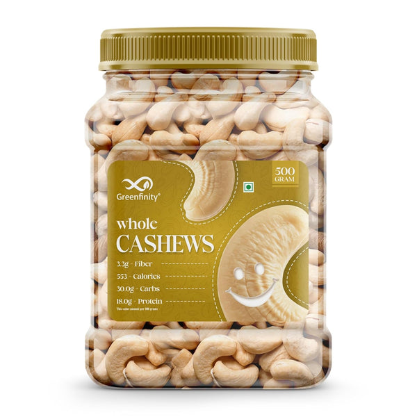 GreenFinity Premium Cashew Nuts 500g