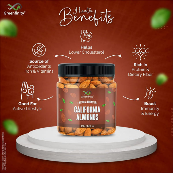 GreenFinity Premium Dry Fruit Combo (1kg)||Almonds, Cashews, Pista, Raisin (250g -Pack of 4)