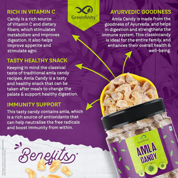 Greenfinity Dried Amla Candy - 250G (Pack Of 2)