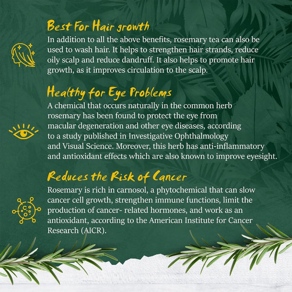 GreenFinity Sun Dried Rosemary Leaves For Hair Growth 100g