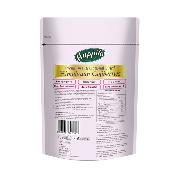 Happilo 100% Natural Himalayan Dried Gojiberries