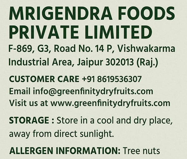 GreenFinity Fresh Almonds 500g