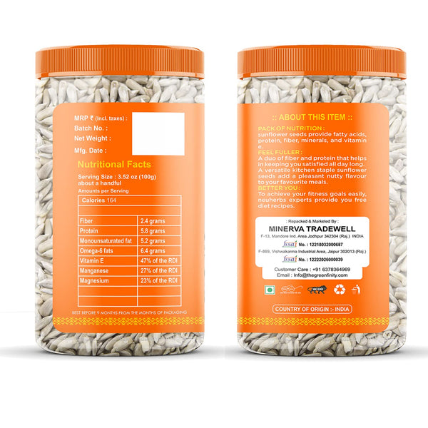 GreenFinity Healthy Seeds Combo- Pumpkin, Sunflower, 200g, Chia Flax Seeds 250g (Pack of 4)