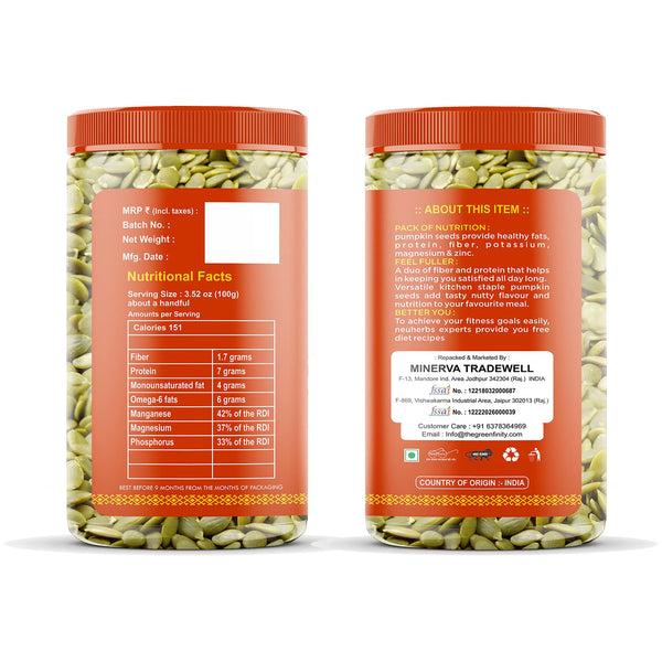 GreenFinity Healthy Seeds Combo- Pumpkin, Sunflower, 200g, Chia Flax Seeds 250g (Pack of 4)