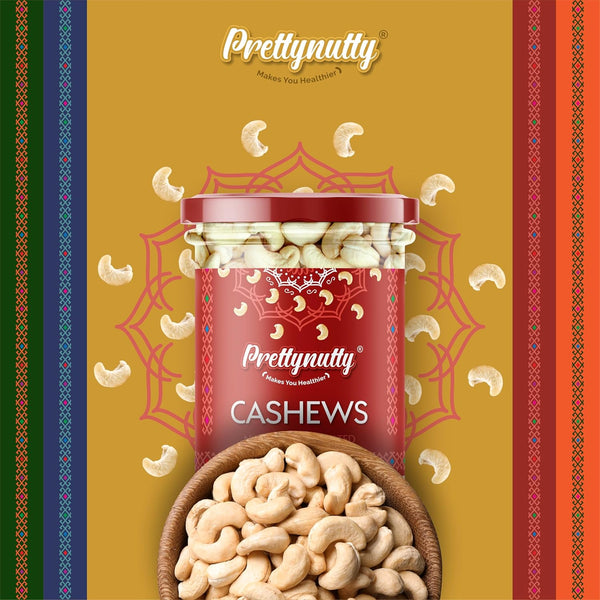 PrettyNutty Diwali Dry Fruits Gift 400g - (Almonds - Cashews - 200g)