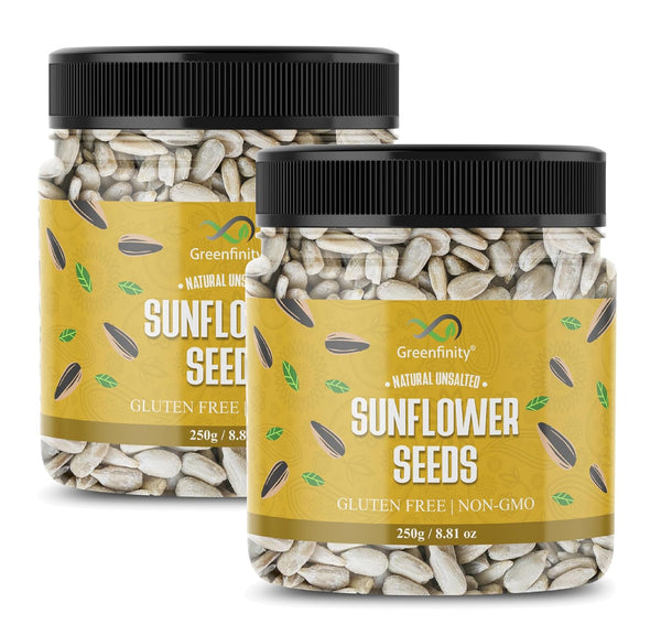 GreenFinity Raw Sunflower Seeds 250g (Pack of 2)