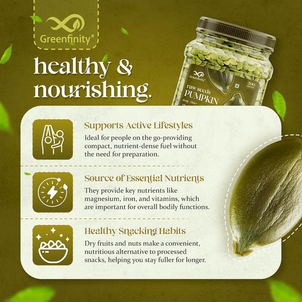 GreenFinity Raw Pumpkin Seeds – 500g